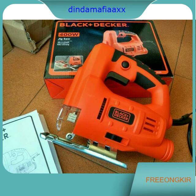 Mesin Jigsaw Black Decker JS20/ Mesin Gergaji Jigsaw Variable Speed/ Jigsaw Mini Black n Decker