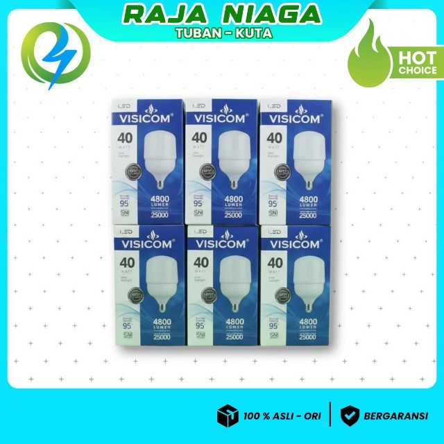 LED SMART VISICOM 40 WATT JUMBO CAHAYA PUTIH LAMPU LED