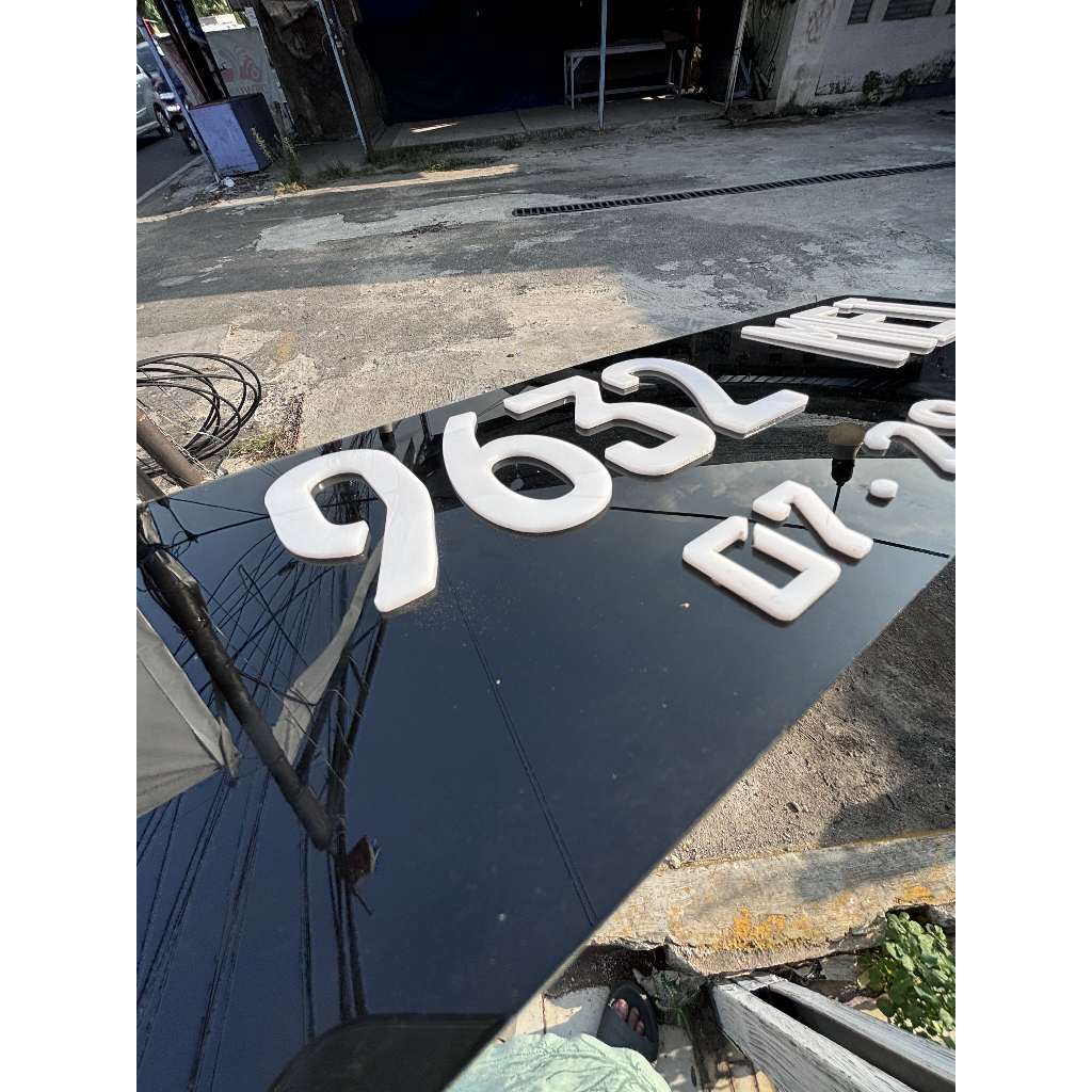 ALIANSHOP PLAT AKRILIK NOMOR MOBIL TIMBUL CUSTOM BEBAS ANGKA FREE DUDUKAN PLAT