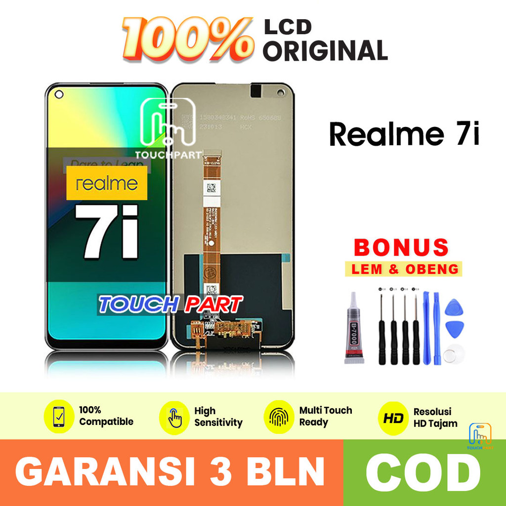 LCD Realme 7i Ori fullset touchscreen original COD