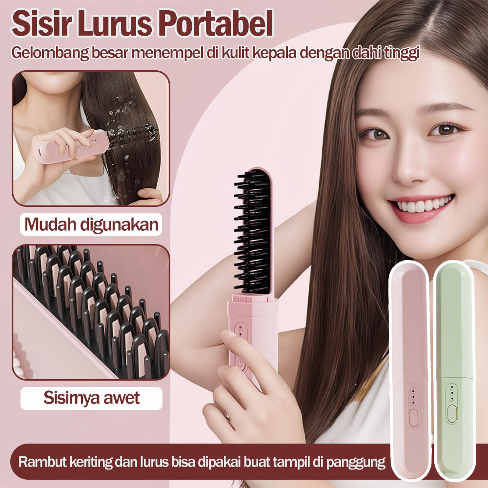 Sisir Rambut Catokan Sisir Lon Negatif Rambut Sisir Pelurus Sisir Rambut Elektrik Sisir Pelurus Ramb