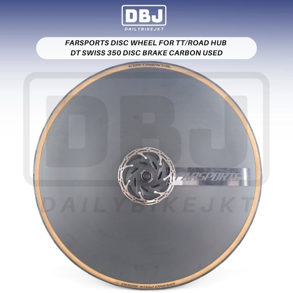 Farsports Disc Wheel TT/Road DT Swiss 350 Carbon Disc Brake Used