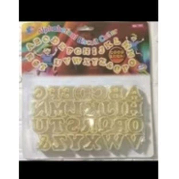 Big Sale Ring Cutter Huruf Alphabet Import Malaysia Sin Lian acuan 183 Angka Numeric Plastik 217 - H