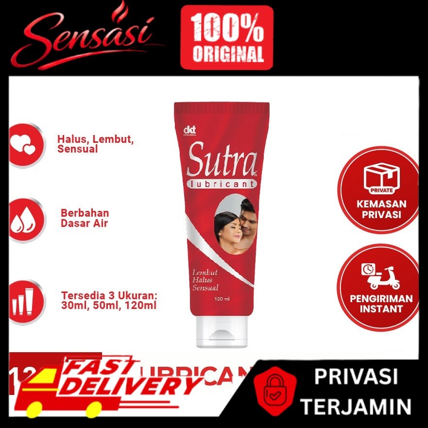 Sutra Lubricant 120 ML Pelumas Gel Lubricant Pelicin