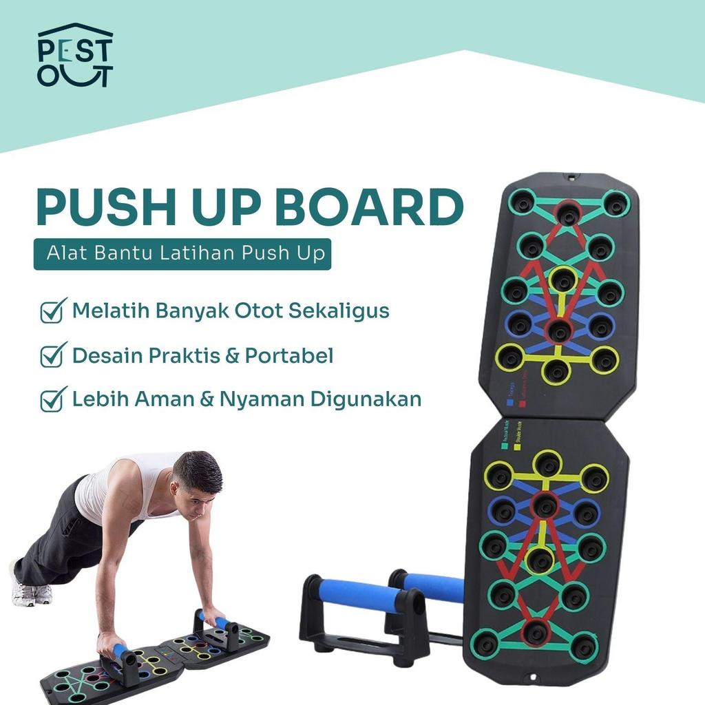 Push Up Board Push Up Stand Alat Fitness Alat Push Up Training Board Portable