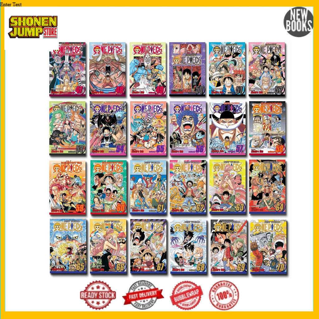 One Piece manga, Vol.1-100 (English Version)