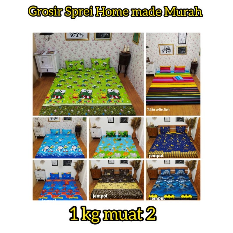 Seprei Sprei Sprai Murah Motif Terlaris Ukuran 120x200x20 By GROSIR GORDEN SPREI KLATEN