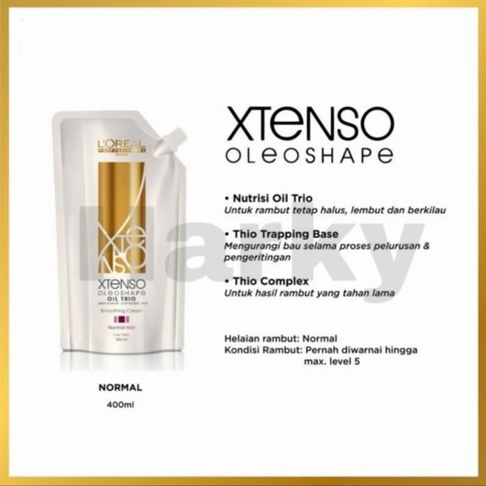 loreal xtenso smoothing 400ml Step 1 Cream Pelurus Rambut L'oreal - XTENSO 400ML, sensitized400ml