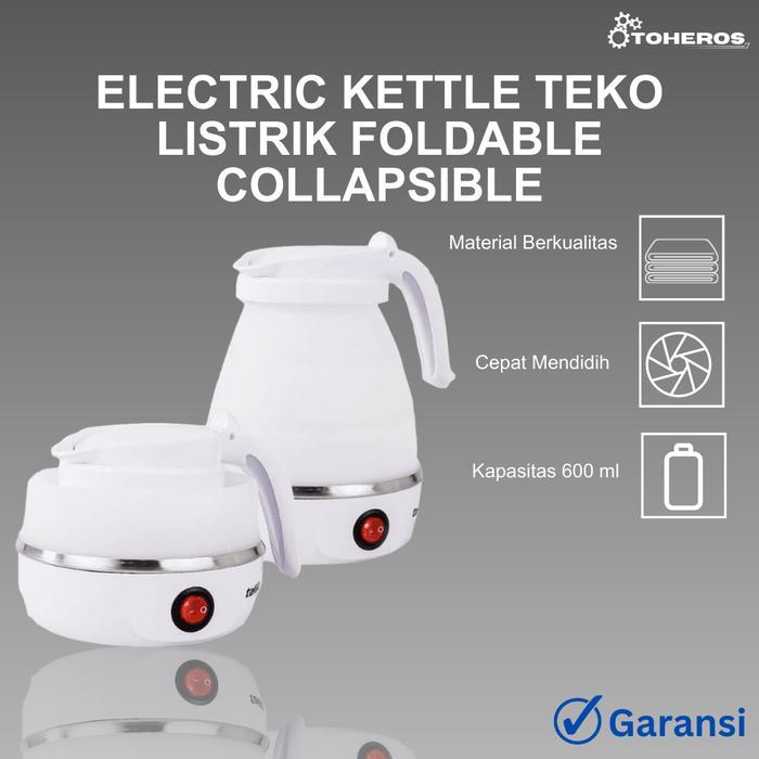 Teko Kopi Teh Elektrik Teko Listrik Pemanas Air Foldable Portable