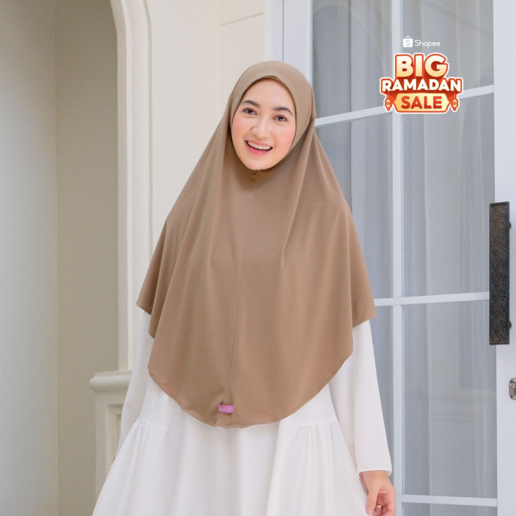 Arafa Hijab - Khimar Livia | Jilbab Instan Syari Bergo Jersey Premium, Model Terbaru Simpel Adem