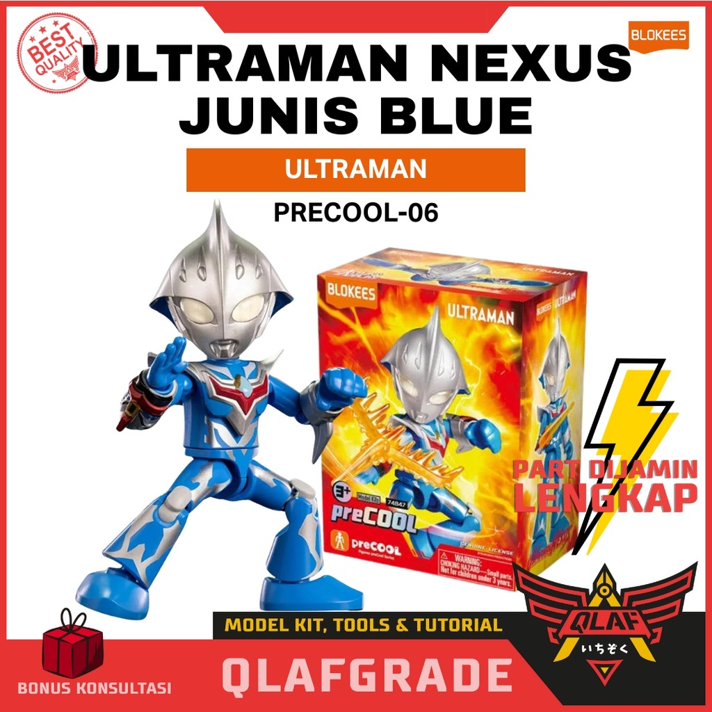 Blokees Ultraman Nexus Junis Blue  ULTRAMAN preCOOL-06 - model kit action figure mainan robot