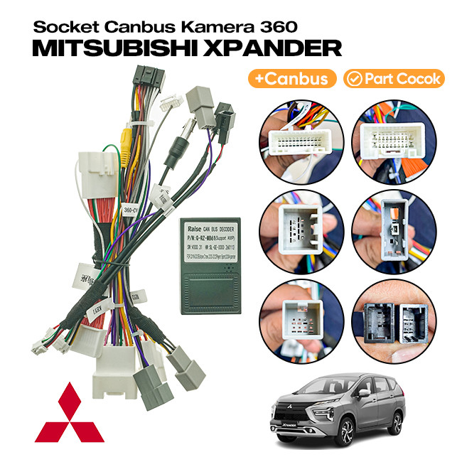 Kabel Socket CANBUS Mitsubishi Xpander Facelift 2021–2025 Kamera 360 Bawaan Mobil