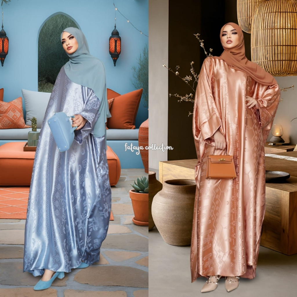 Fataya Collection UNA ZAYDA Abaya Farasha - Kain Silk