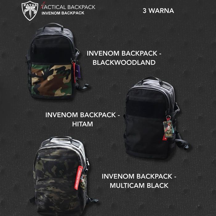PATAS - Tas INVENOM BACKPACK Black Fox Two - MULTICAM BLACK