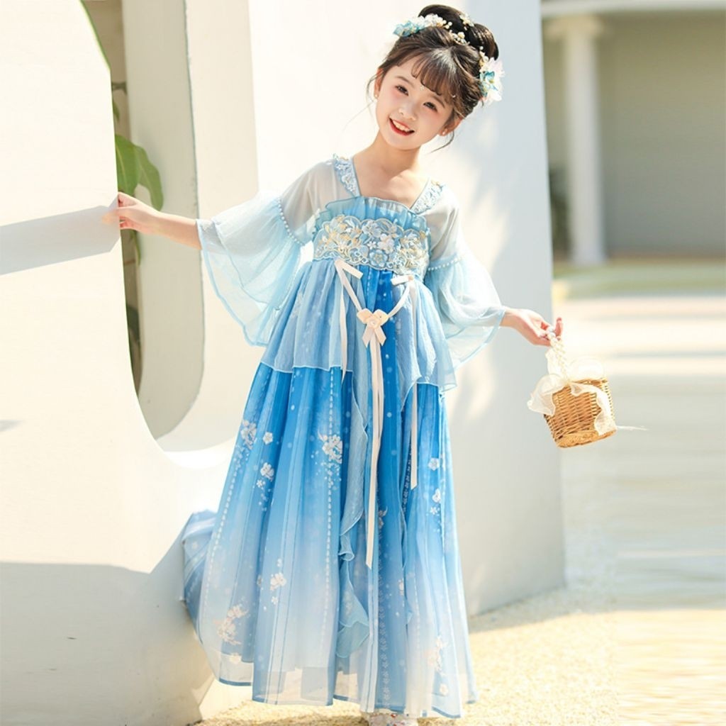 DH2 DRESS HANFU / DRESS ANAK IMLEK / HANFU / DRESS ANAK HANFU / KOSTUM DRESS