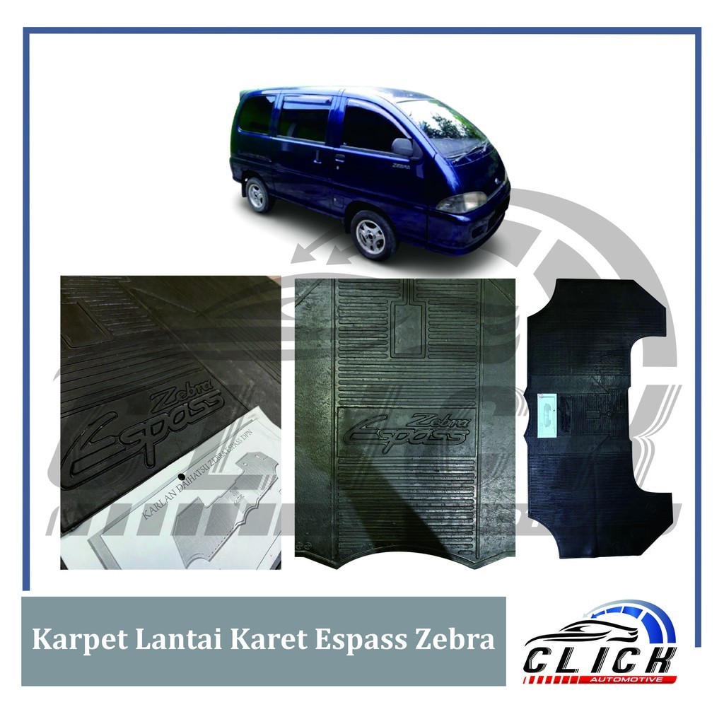 Karpet Lantai Karet Espass Zebra Depan / Karpet Mobi Espass Zebra