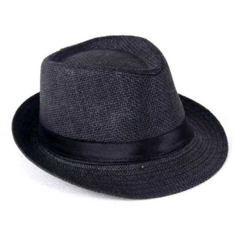 Topi Koboy Laken Pria Dewasa Fedora Koboi Tompi Vintage Cowboy Cap Coboy Jazz Panama Keren Jerami Po