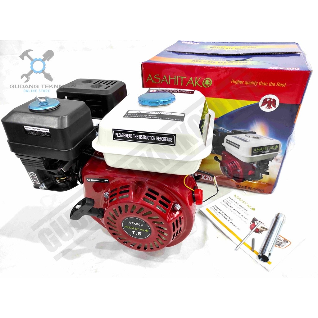 ENGINE PENGGERAK Engine ASAHITAKO x MISAKA ATX200 GX200 7HP 7.5Hp / Mesin Penggerak ATX GX 200 7.5 H