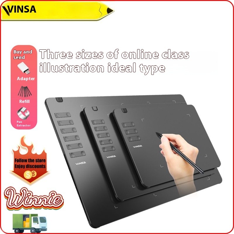 Graphics Drawing Tablet gital Pen Pad Writing Drawing Board For Android Phone Windows Mac Laptop For