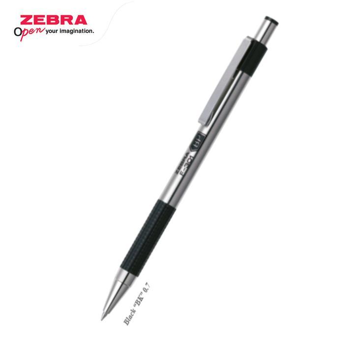 Klik Offie Asaba Stationery- Pulpen/Bulpen/Pen Zebra BALL PEN F-301(L) - Hitam