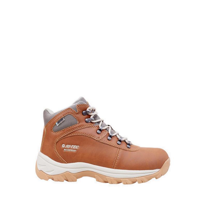 Hi Tec Women's Outdoor Waterproof Walking Shoes - Cognac/Dun/White pro