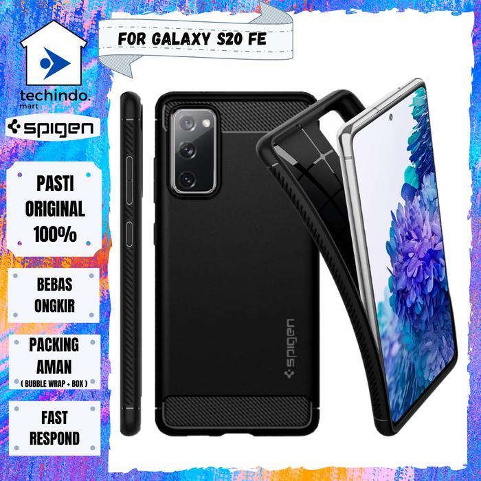 EstetikaSpace Case Samsung Galaxy S20 FE Spigen Rugged Armor Softcase Carbon Casing