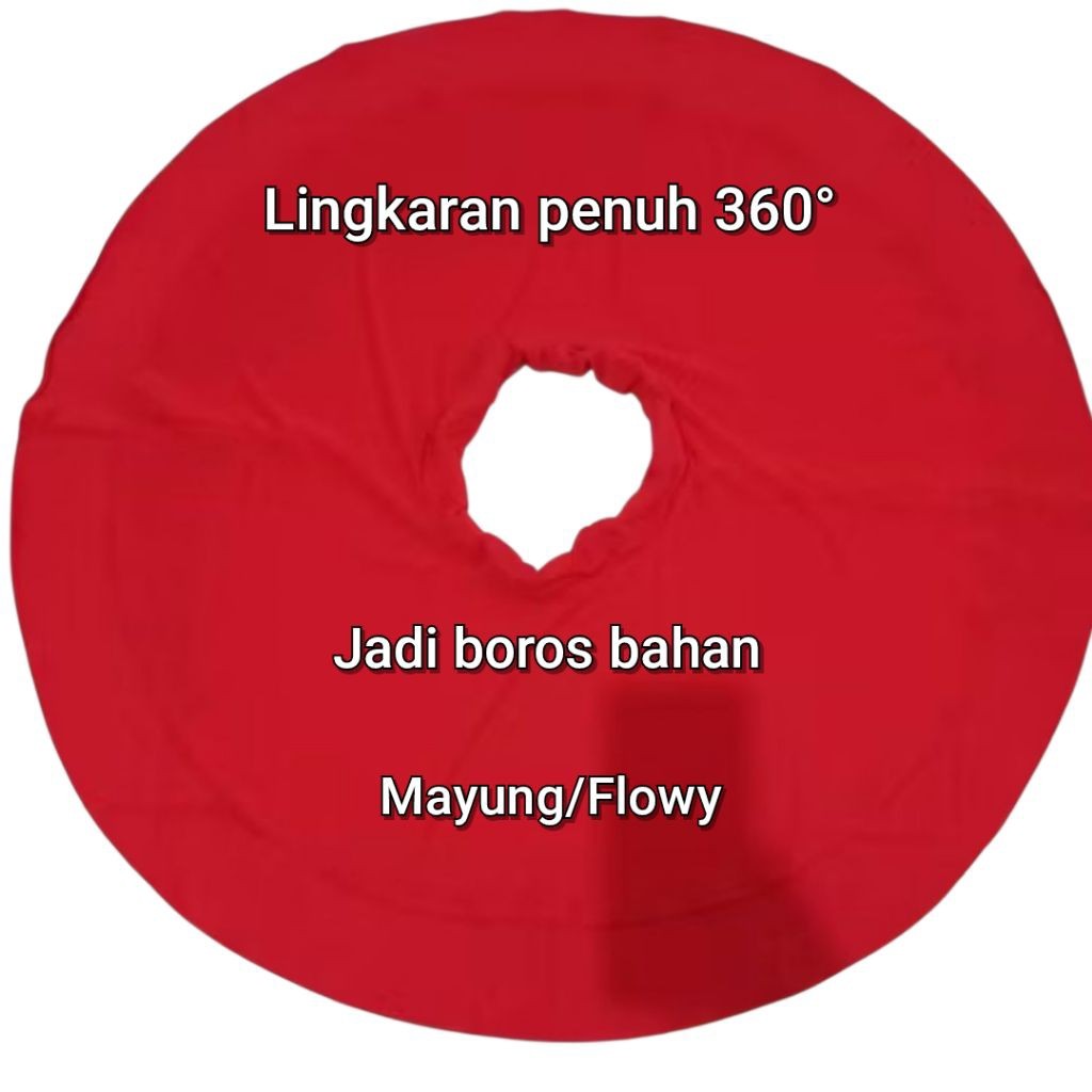 Rok Bawah Lutut Spandek Balon || Rok Flowy Wanita