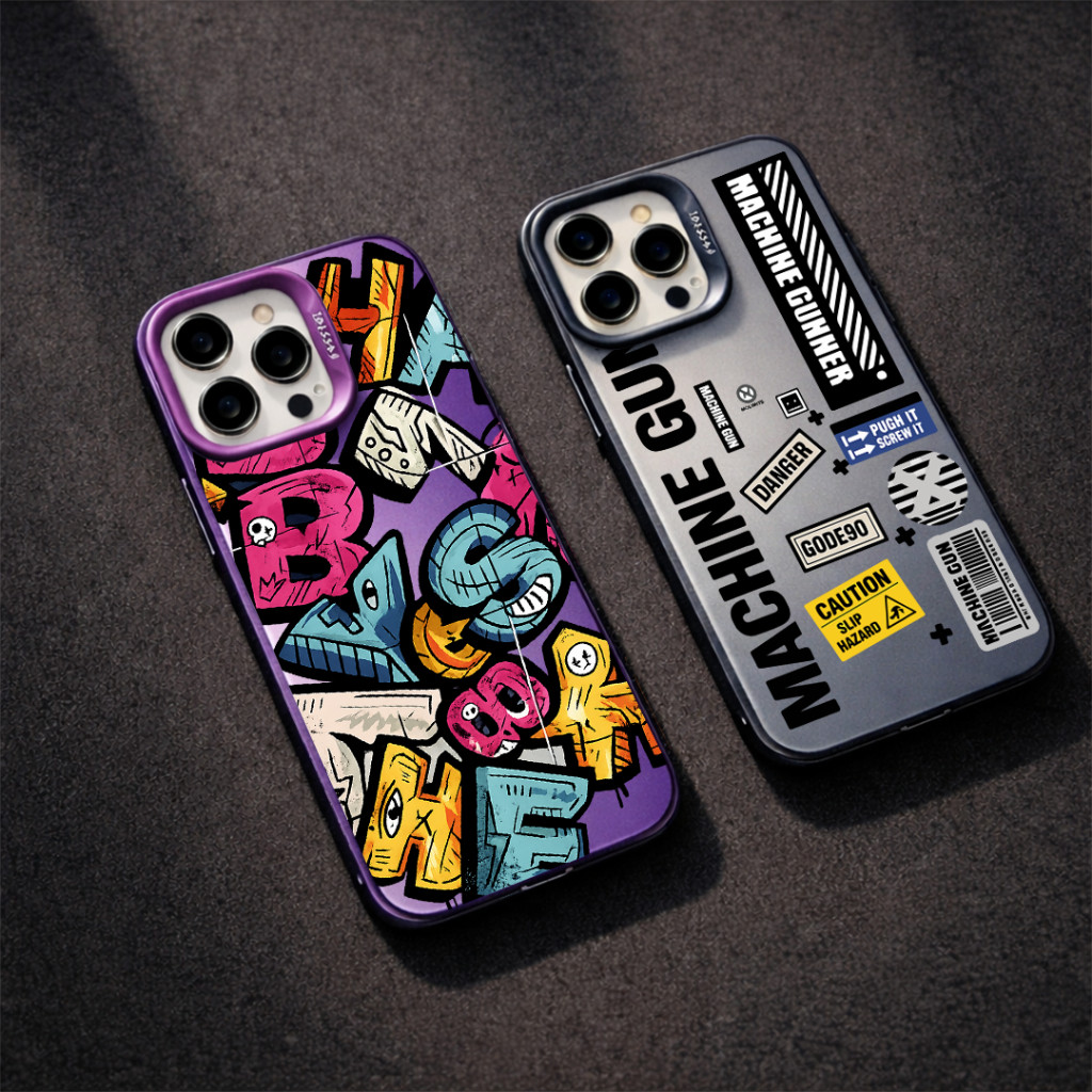 Casing hp Machine Gun Silicone Phone Case IMD REALME C71 C75/C75X C65 C67 C53/NARZO N53 C51/NOTE 50 