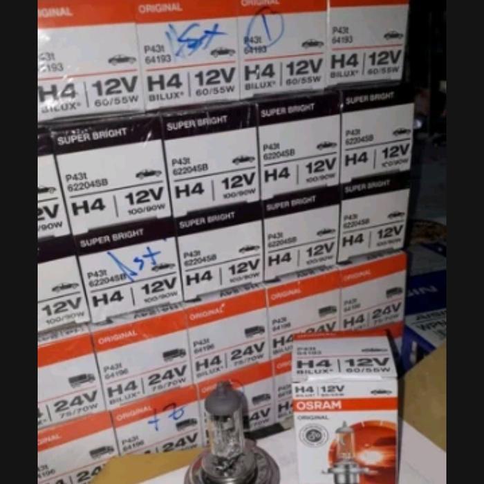 bohlam halogen h4 12v 90/130w osram quality