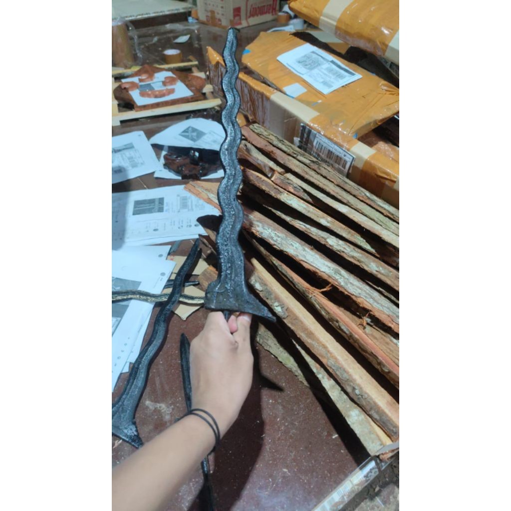 keris sempono sepuh pamor Keleng asli Wesi aji termurah ORI sepuh majapahit