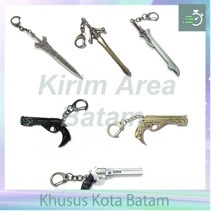 gantungan kunci pedang 12 cm devil may cry dante the rebellion