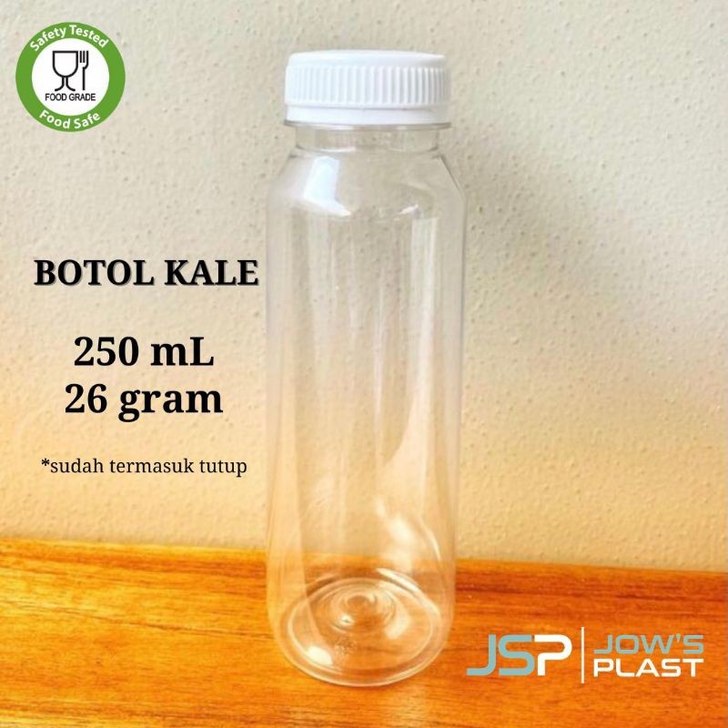 Botol Kale 250 ml | Isi 50 Pcs | Botol Plastik PET Kale 250 ml Isi 50 pcs