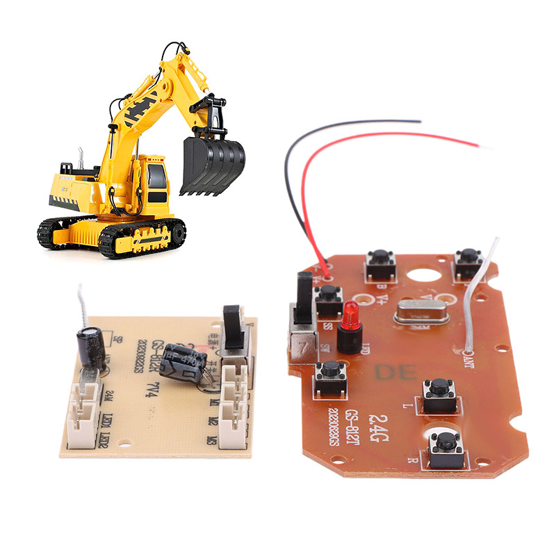 1 Set For RC Car Remote Control Toys Parts 6 2.4G Remote Control High Quality 27MHz Circuit PCB Tran