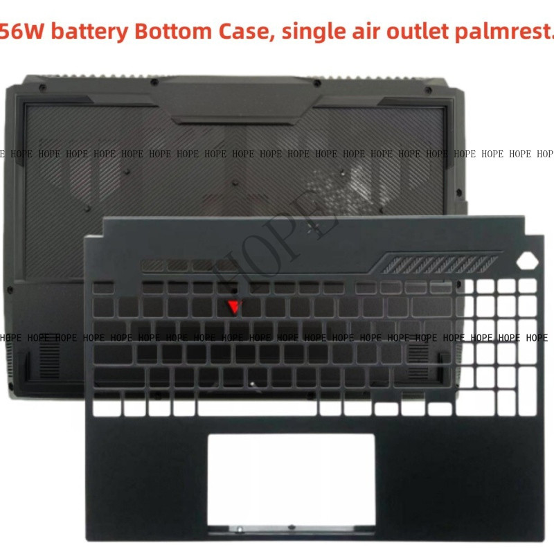 New For ASUS TUF Gaming A15 2022 FA507 FA507RC FA507RE Upper Case Palmrest Bottom Case  Triangle foo