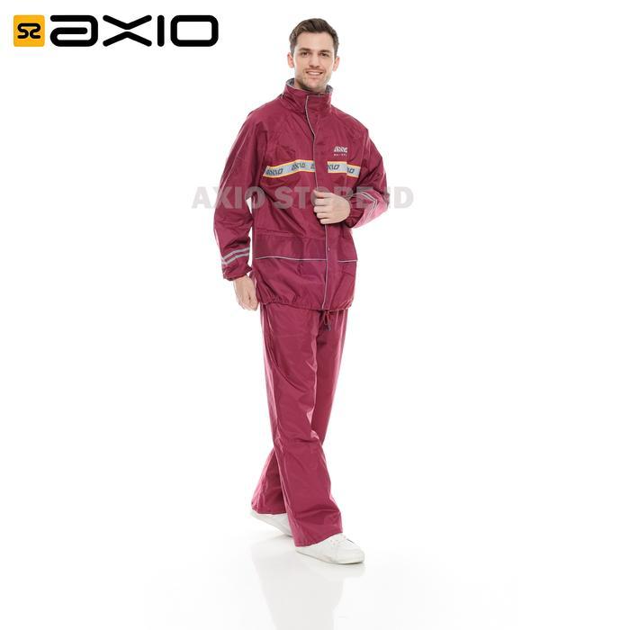 RIDERNEST Jas Hujan Jumbo Axio XXXL Original Waterproof - MAROON