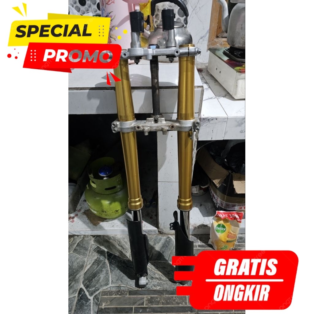 Shock USD Depan Honda CRF 150L Original Copotan As Mulus Normal Siap Pakai