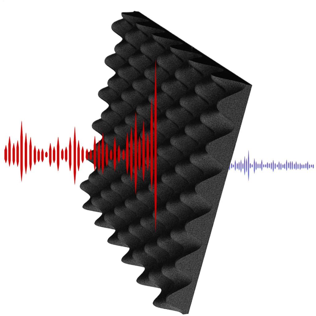 Panel Suara Akustik Busa Kedap Suara Panel Akustik untuk Dinding Peredam Kebisingan Tahan Api Isolas
