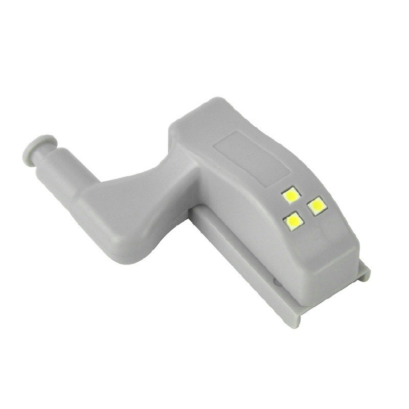 Lampu Engsel Dalam 0.25W 3 LED, Lampu Bawah Kabinet Universal, Lampu Sensor LED untuk Lemari, Armari