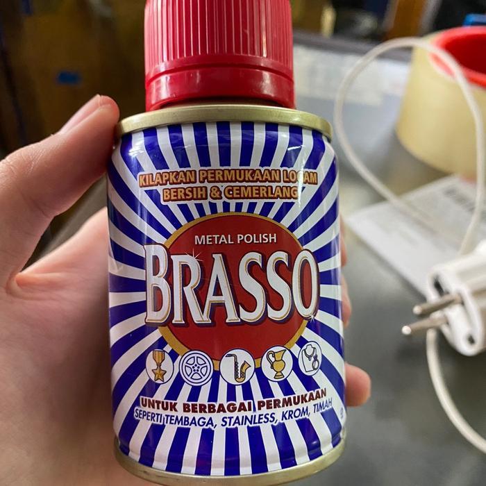 BRASSO BRASO METAL POLISH PENGKILAP KUNINGAN 100ML 100 ml 100ml BAGUS - BRASSO