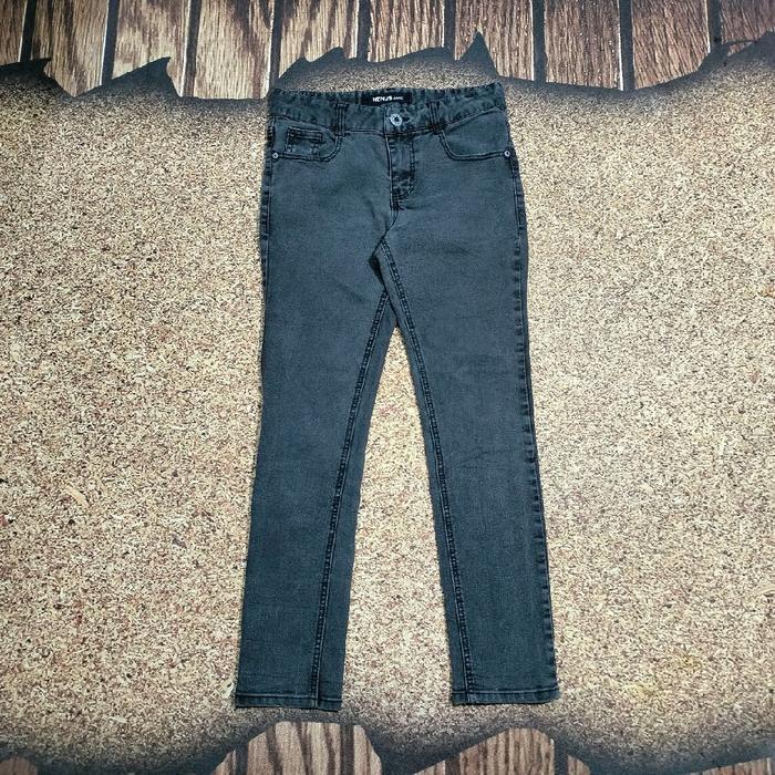 celana panjang jeans abu abu HENUS celana denim murah bagus size 28