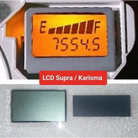 COD LCD Speedometer Supra Karisma Baru Original Gratis Karet Konduktor MID Polarizer
