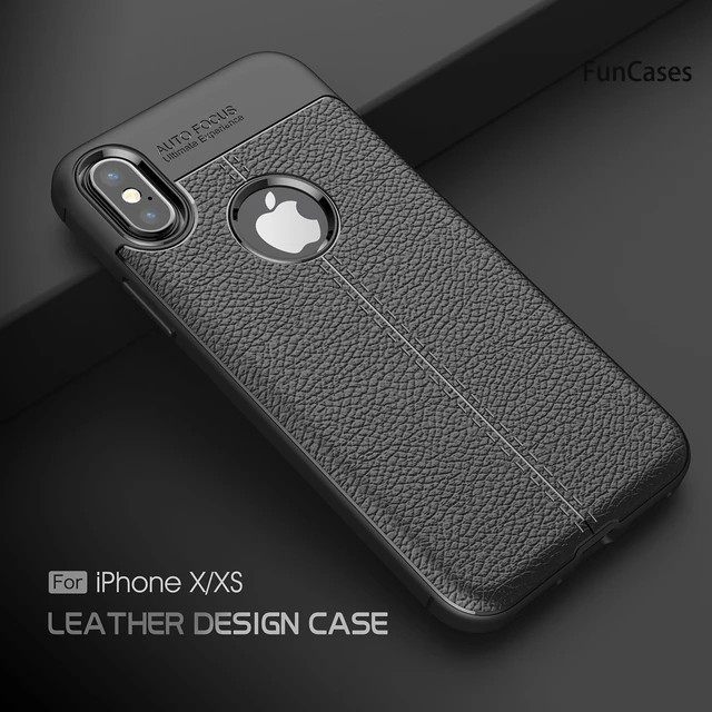 CASE IPHONE X XS XR XS MAX CASE CARBON AUTOFOCUS LEATHER CASE HIGH QUALITY
