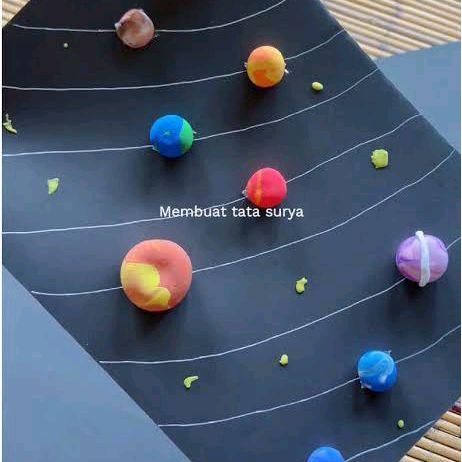 PAKET DIY MINIATUR TATA SURYA DARI CLAY