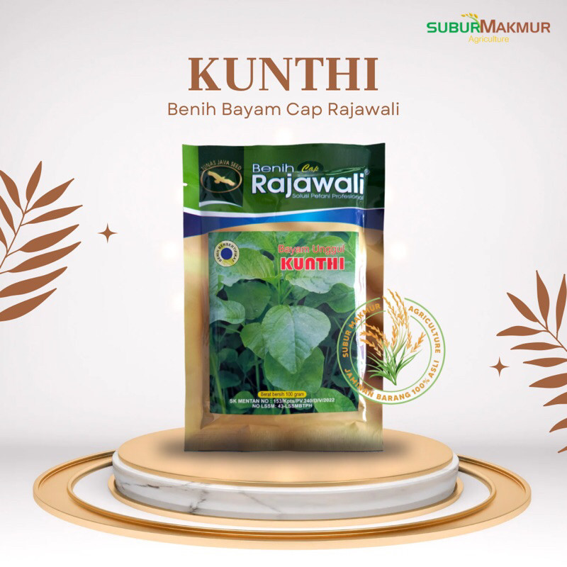 Benih Bayam Unggul KUNTHI 100gram CAP RAJAWALI