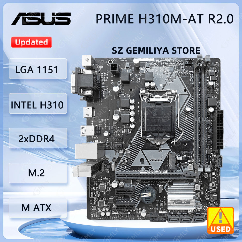 ASUS PRIME H310M-AT R2.0 Motherboard Intel H310 LGA 1151DDR4 Micro ATX M.2 support Core i5-9400 Core