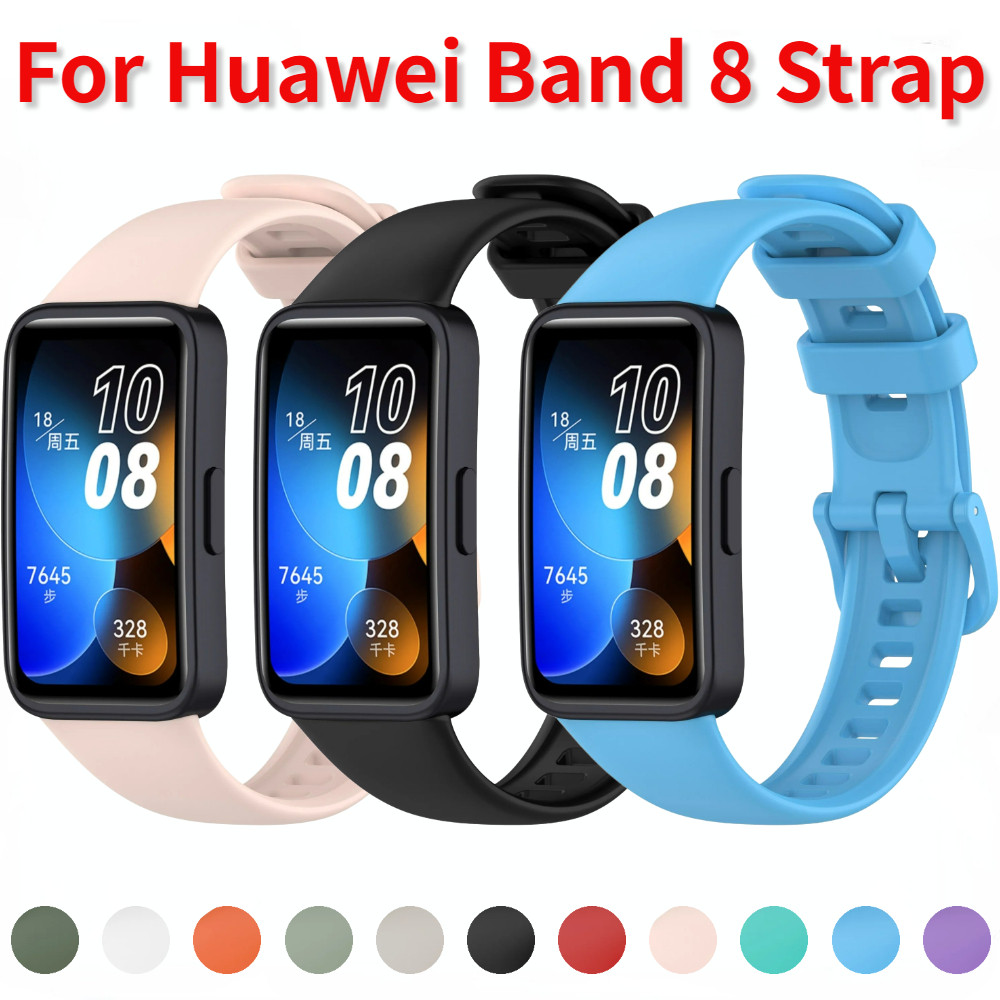 Silicone Original Strap for Huawei Band 8 Replaceable Smart Wat Bracelet Wristband for Huawei Band 8