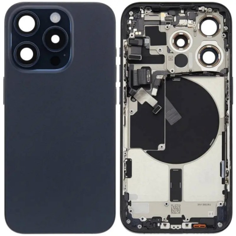 Best Ori Back Cover Full Housing For iPhone 11 12 13 15 14 Pro Max With NFC Wireless arging Coil+Cam