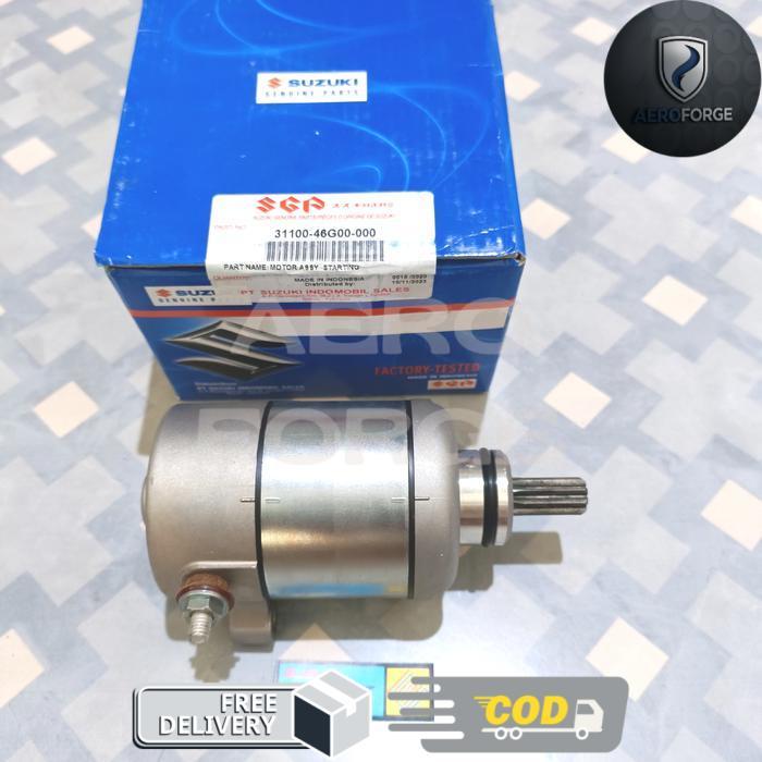 31100-46G00-000 Dynamo Starter, Starter Dinamo Motor Suzuki Spin 125 Original