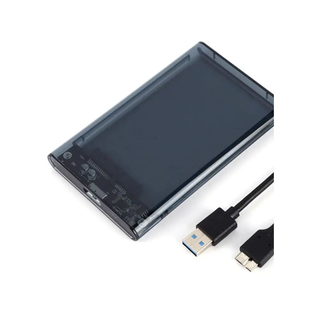 Transparent HDD Case Caddy Box HDD Enclosure 2.5 SSD SATA To USB 3.0  Adapter External Hard Drive Bo