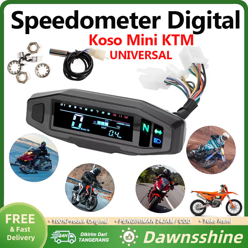 Speedometer Spidometer Digital Ktm Mini All Motor / Speedometer Odometer Kilometer Digital Koso Mini
